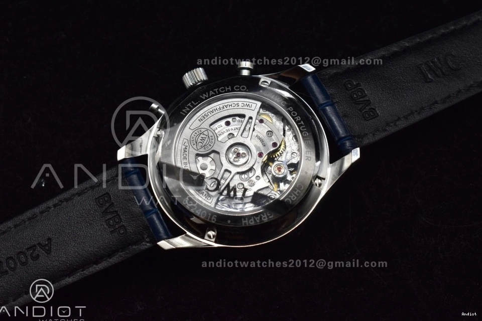 A69355 Leather ZF Dial White 1:1 on Best Blue Portuguese Strap IW371620 Edition Blue Chrono 1115